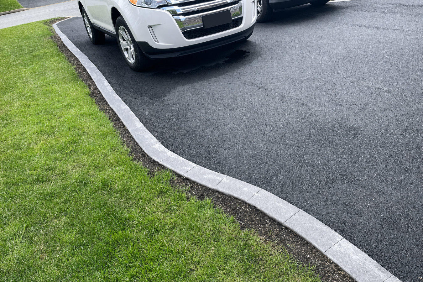 Concrete curbing and sidewalks